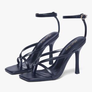 Elegant Black Strappy Heels